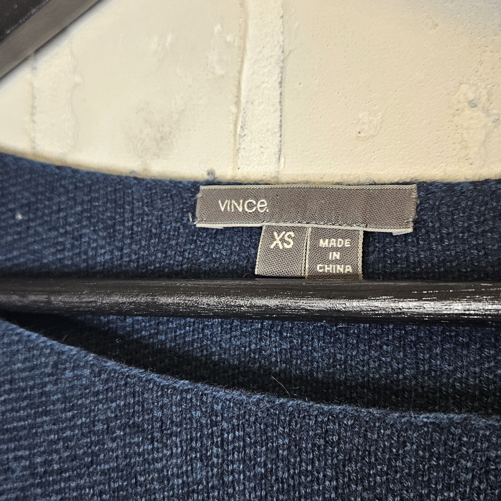 Vince Colorblock Wool Blend Sweater Dress - Picture 4 of 5